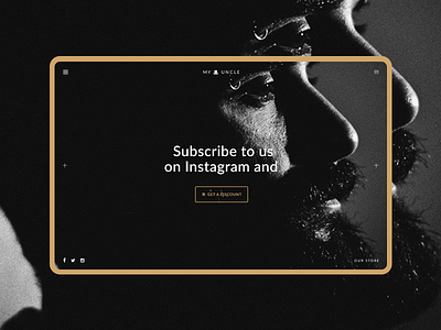 My Uncle barbershop design minimal ui ux web