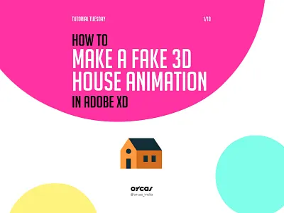 🏡 Fake 3D House Animation | Adobe XD adobe xd animation fake3d illustration tutorial tutorial animation uidesign