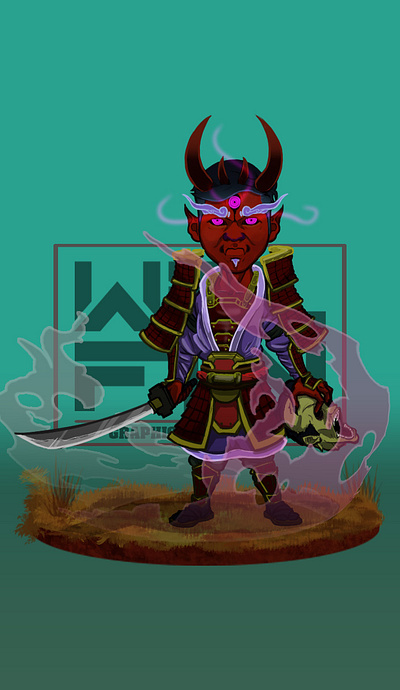 James Oni Samurai character illustration characterdesign original character welfinstudio