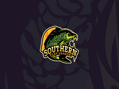 Logo brand branding carp design fish fishing flat illustration logo scales vector