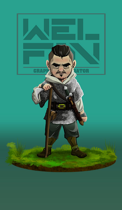 Vince Viking character design characterdesign digital art illustration original character originalcharater welfinstudio