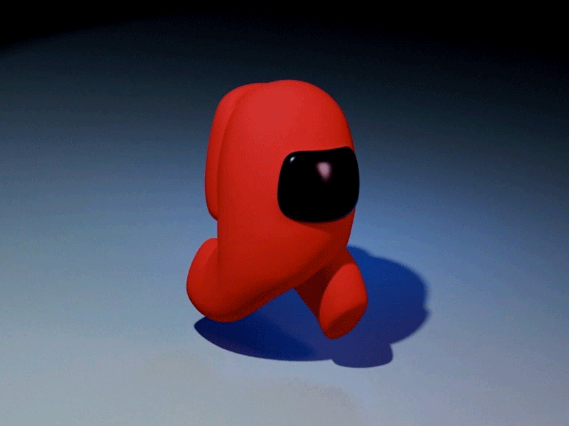 Among Us Character 3d animation character