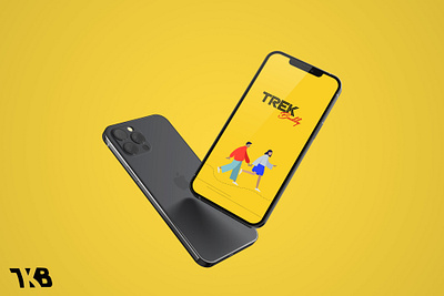 Trek Buddy app illustration logo ui ux
