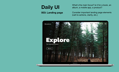 Daily UI - 003 Landing page daily 100 challenge daily ui 003 dailyui dailyuichallenge design figma ui uidesign ux uxdesign