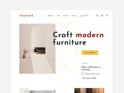 Trukme material provider clear furniture ui uidesign webdesign