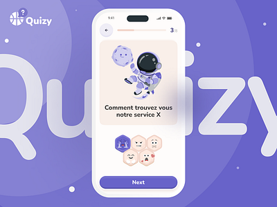 Quizy - Quiz App app branding clean clean design design game graphic design illustration kids mobile modern playing point questionnaire quiz rank ui ux