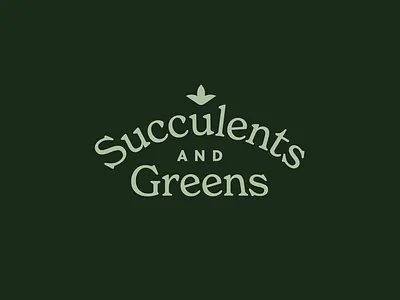 Succulent and Greens Logo botanical logo botany logo brand identity graphic design jeremiah idanan jim idanan logo design logo system logotype plant logo terrarium logo