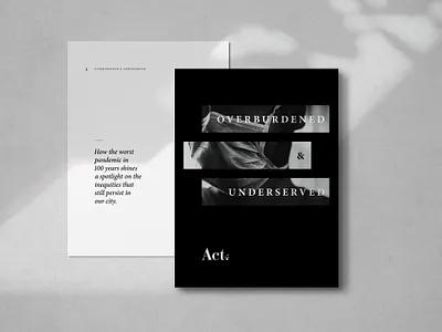 ACT for Justice — EOY Publications black and white book community dallas design editorial justice magazine neighborhood nonprofit print publication service transformation white space woven