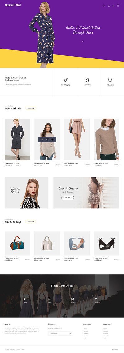 ouiouigirl Fashion Store fashion fashion store hero homepage design landing page ui design