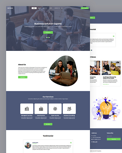 Ziotech bootstrap business corporate corporate solutions css html5 it solutions responsive template