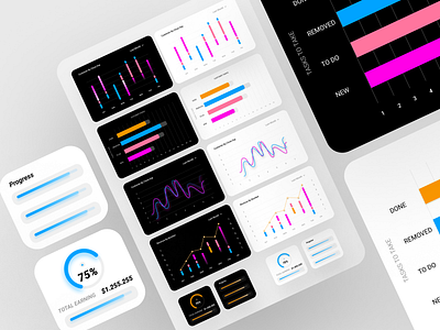 Charts design illustration ui ui ux interface ux web website