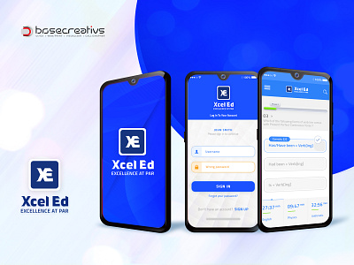 excel ed mockup app concept app design app screens icon design logo typography uidesign vector