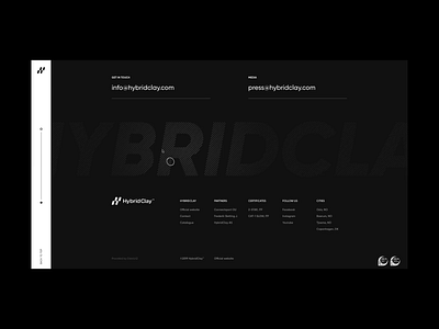 Hybrid Clay Experience Lab Footer Animation animation clean design footer footer design landing page minimal transition vietnam web design website