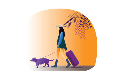 travel character design concept digital drawing flat flat illustration flat vector girl illustrator travel vector vector illustration