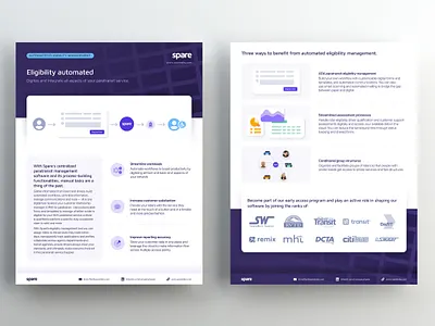 Spare Labs Sell Sheet flyer flyer design sales collateral design sell sheet design