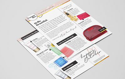 Cozmobx Flyer cosmetics print print design
