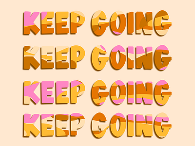 Keep going hippie illustration mental health awareness mentalhealth procreate procreateapp sketch typography visual design