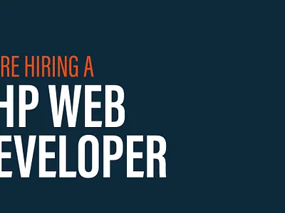 We are hiring a PHP web developer devjobs hiring jobs php phpdeveloper webdeveloper websites