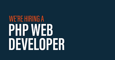 We are hiring a PHP web developer devjobs hiring jobs php phpdeveloper webdeveloper websites