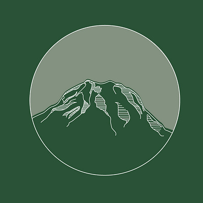 Mt. Rainier illustration illustrator minimalist mountain mountain logo mt rainier nature pnw rainier vector vector art