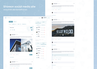 Shareon social media site adobe illustrator android app design app design design interface ui ux ui design ux ux design web design