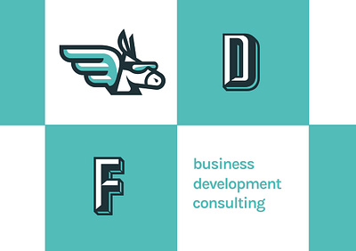 Flying Donkey Logo. animal brand branding bussiness design donkey icon illustration logo vector