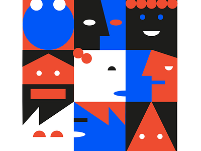 More faces 😎 art branding collage creative digitalart doodle drawing dribbble faces illustration illustrator illustrazione inspiration logo logodesign photoshop procreate