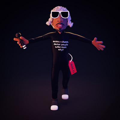 Andre 3000 3d 3d art blender character design outkast photoshop