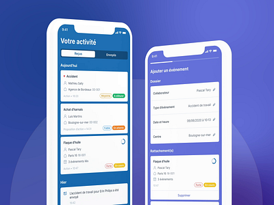 Acciline+ - Case study app mobile motion prototype ui ux