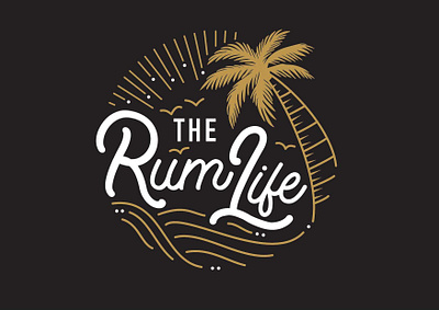 The Rum Life Branding brand design brand identity design brand strategy branding distressed distressedunrest icon illustration logo logodesign logodesigner logodesignersclub logodesigns logotype rum design typography vector