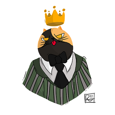 Cat animal king Character Design art cat cats character communist cute cute cat design digital digital illustration digital painting drawing funny happy illustration kawaii kitten kittens sketch sketchbook