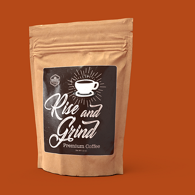 Coffee Label Design coffee design illustrator label design label packaging