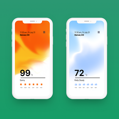 Weather App design ui ux