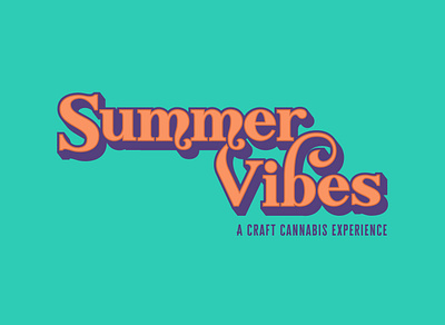 Summer Vibes - A Craft Cannabis Experience cannabis design groovy logo nevada reno summertime summervibes