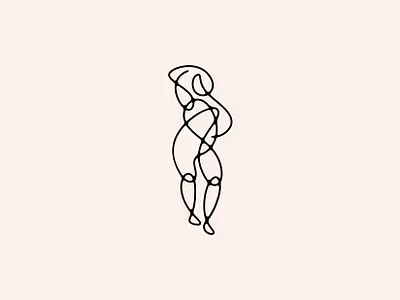 Female Icon 1 design flat icon illustration linear lineart logo minimal vector woman