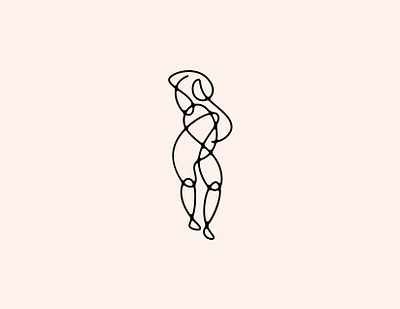 Female Icon 1 design flat icon illustration linear lineart logo minimal vector woman