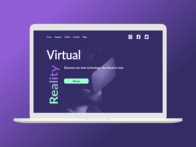 Daily UI challenge 073 adobe xd adobexd daily ui dailyui dark ui design gradient ui ui challenge ux ux design uxdesign uxui virtual reality virtualreality vr webdesign website website design