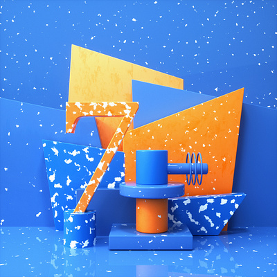 7 #36daysoftype 3d 3d arist 3d art 3d designer 3d modeling designer graphic design graphic designer