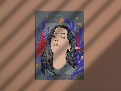 imagine abstract colors design digital illustration digital painting flowers illustration illustration illustration art procreate art typography