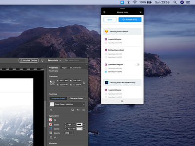 Missing fonts app desktop app fonts product product design type typogaphy