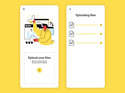 File Upload app dailyui dailyuichallenge design file file upload illustration ui upload upload file ux