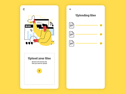 File Upload app dailyui dailyuichallenge design file file upload illustration ui upload upload file ux