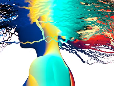 wind 3d illustration