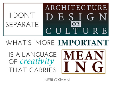 Neri Oxman Quote adobe adobe illustrator culture design dribbbleweeklywarmup gradient graphic design illustrator quote type typedesign typography