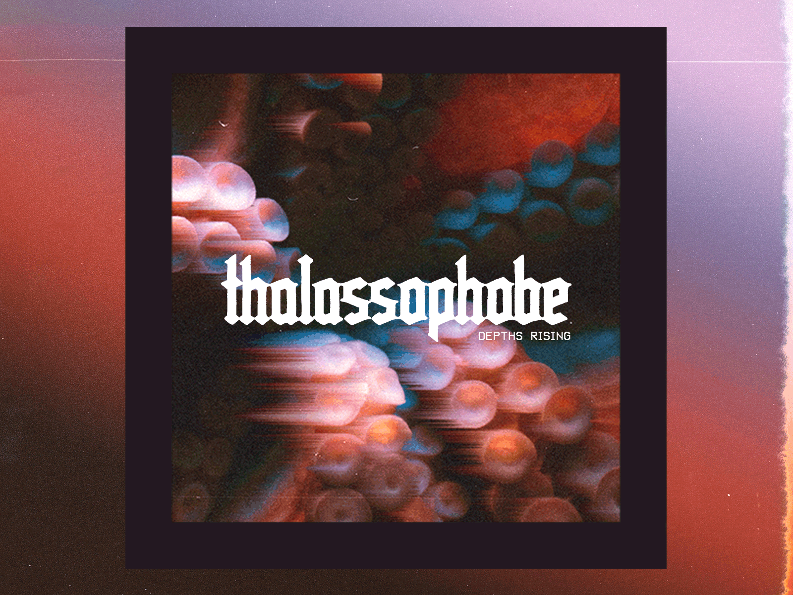 Thalassophobe album art album artwork album cover blackletter font free font gothic gradient mockup modern octopus squid typography typography art vintage vinyl