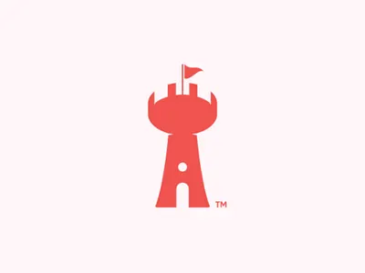castle logo shape castle rook logo flag icon