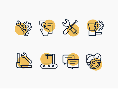 Custom icons set custom icons graphic design graphic icons icon icons icons illustration vector webdesign woodcutting services