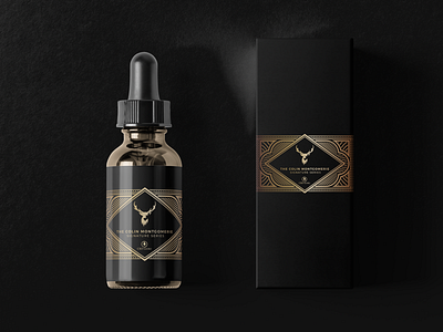 CBD Guru Signature Series branding bronze cbd label design packaging spot foil