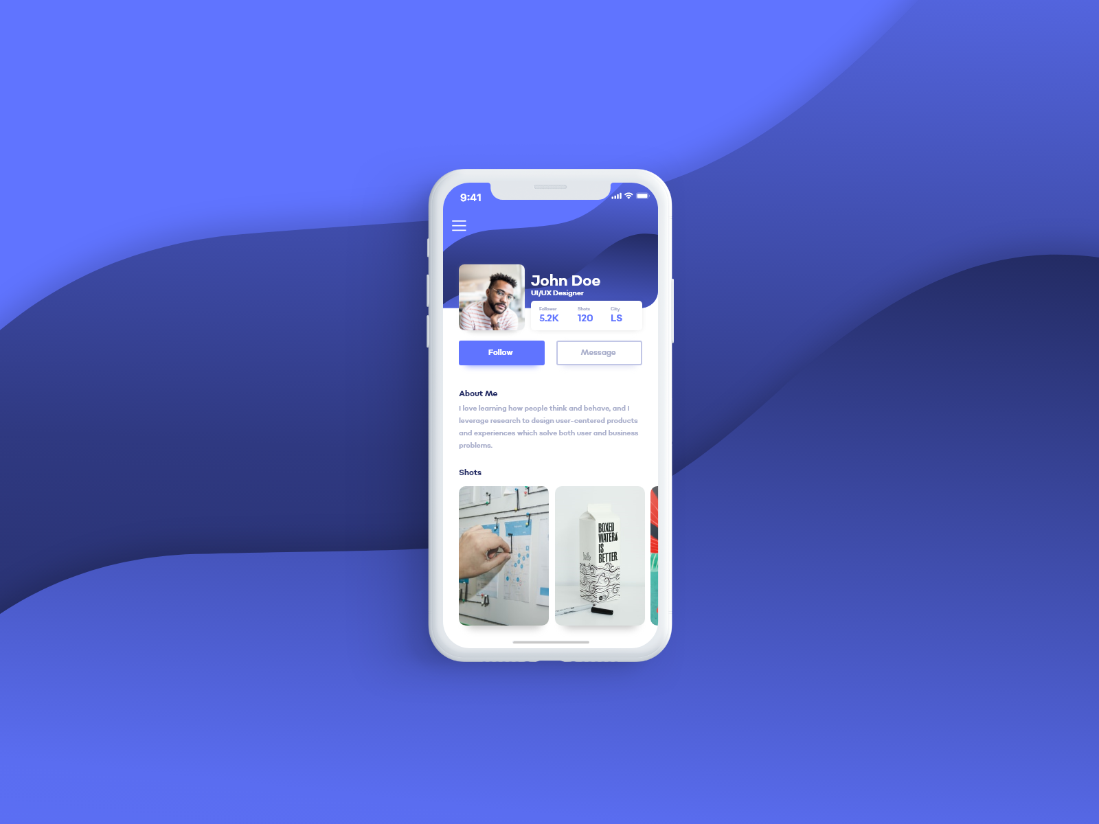 Example of Daily UI #006 • User Profile