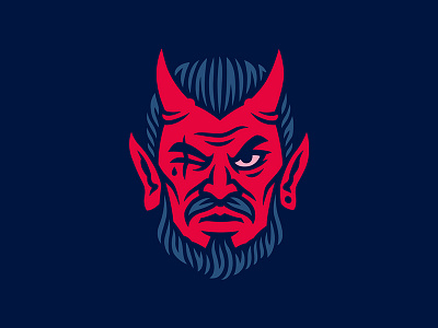 El Diablo beard demon devil diablo evil hell illustration satan vector